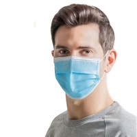 3 Layer non-woven fabric face Mask EN149 Antibacterial Widened ear band elastic