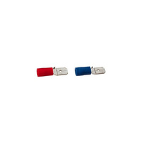 CABAC Male Tab Connectors Wire Range 1-2.5mm Square Blue 100 Pack