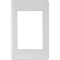 Pro.2 MW13FR Modular Wall Plate Frame Clipsal Style Fits 3 Modules White