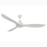 MARTEC Wave 1320mm 3 ABS Blade DC Remote Control Ceiling Fan Only White Satin