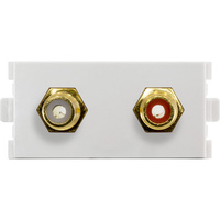 Pro.2 2x RCA Socket to 2 x RCA Socket Stereo Module for MW13FR Golden Plated
