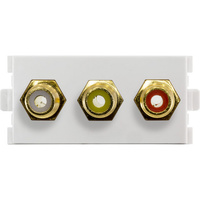 Pro.2 3x RCA Socket to 3x RCA Socket Stereo Module for MW13FR Golden Plated