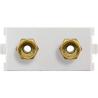 Pro.2 1x Speaker Module for MW13FR 2x Banana Sockets with Blank or Red Rings