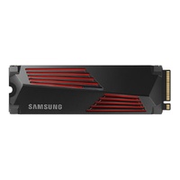 Samsung 990 Pro 1TB with Heatsink Gen4 NVMe SSD 7450MB/s 6900MB/s R/W 1550K/1200K IOPS 600TBW 1.5M Hrs MTBF for PS5 5yrs Wty