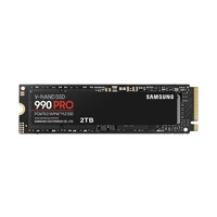 Samsung 990 Pro 2TB Gen4 NVMe SSD 7450MB/s 6900MB/s R/W 1550K/1200K IOPS 1200TBW 1.5M Hrs MTBF for PS5 5yrs Wty