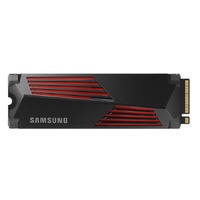Samsung 990 Pro 2TB with Heatsink Gen4 NVMe SSD 7450MB/s 6900MB/s R/W 1550K/1200K IOPS 1200TBW 1.5M Hrs MTBF for PS5 5yrs Wty
