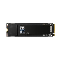 Samsung 990 EVO Plus 4TB PCIe Gen5 NVMe SSD 7250MB/s 6300MB/s R/W 1050K/1400K IOPS 2400TBW 1.5M hrs V-NAND TLC AES 256-bit Encryption 5yr wty