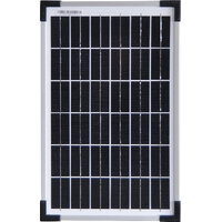Powerhouse 10W 12V Monocrystalline Tempered Dust Resistant Glass Solar Panel
