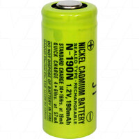 Sanyo N190N Rechargeable Nickel Cadmium (NiCd) Cylindrical Battery Cell 1.2V