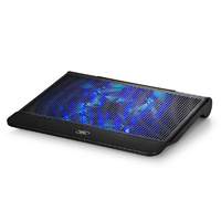 Deepcool N6000 Notebook Cooler with Honey Comb Metal Mesh 20cm Blue LEDFan Black