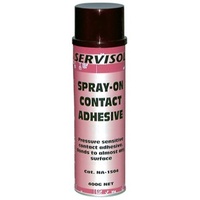 Servisol Spray-On Contact Adhesive Can Bonds to Paper Fabric Leather Rubber foam