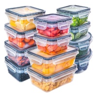 12-Piece BPA-Free Food Storage Containers with Leakproof Lids