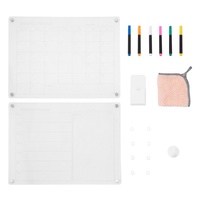 Magnetic Acrylic Fridge Calendar & Planner Set – Monthly & Weekly