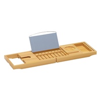 AS__Adjustable Bamboo Bath Caddy   