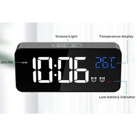 Digital Alarm Clock with Temperature Display & Voice Control   