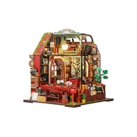 DIY Miniature Book Shop Kit with Music Box