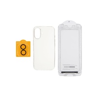 Ultimate 3-in-1 Protection Kit for iPhone 16 (Screen/Lens Protectors and Clear Case)