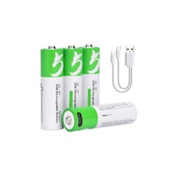 Rechargeable Lithium-Ion Batteries (4 Pack) AA  