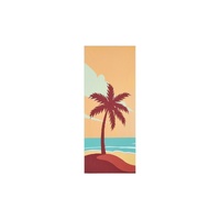 Sand Free Quick Dry Beach Towel (Tropical Sunset)