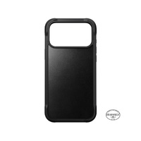 NOMAD Rugged Leather - iPhone 17 Pro - Black Horween