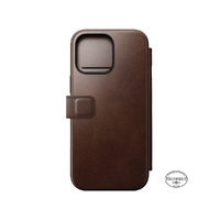 NOMAD Leather Folio - iPhone 2024 Pro Max-Rustic Brn-Horween