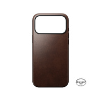 NOMAD Leather Case - iPhone 17 Pro Max -Rustic Brown Horween