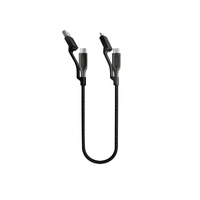 NOMAD Kevlar Universal Cable USB C V3 - 0.3M - Carbide
