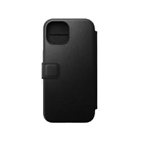 NOMAD Leather Folio - iPhone 15 - Black - NMD