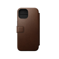 NOMAD Leather Folio - iPhone 15 - Brown - NMD