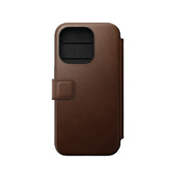 NOMAD Leather Folio - iPhone 15 Pro - Brown - NMD