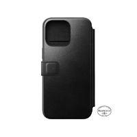 NOMAD Leather Folio - iPhone 15 Pro Max - Black - Horween