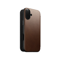 NOMAD Leather Folio - iPhone 2024 Plus - Brown - NMD