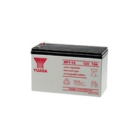 Yuasa 12V 7.2Amp Low Self Discharge SLA Battery F1 Terminal  NP Series 