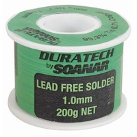 Duratech Lead Free Solder 1mm 200g Roll  for every application hobby to industry