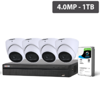 Compact Series 4 Camera 4.0MP IP Surveillance Kit (Fixed, 1TB)