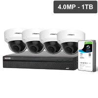 Compact Series 4 Camera 4.0MP IP Surveillance Kit (Motorised, 1TB)