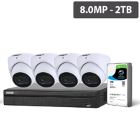 Compact Series 4 Camera 8.0MP IP Surveillance Kit (Fixed, 2TB)