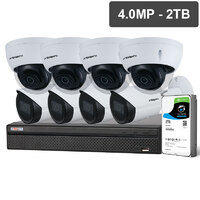 Watchguard Compact Series 8 Camera 4.0MP IP Surveillance Kit Fixed, 2TB