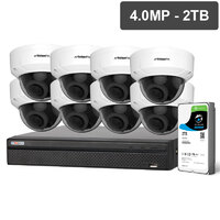 Watchguard Compact Series 8 Camera 4.0MP IP Surveillance Kit Motorised, 2TB