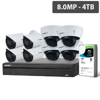 Watchguard Compact Series 8 Camera 8.0MP IP Surveillance Kit Fixed, 4TB