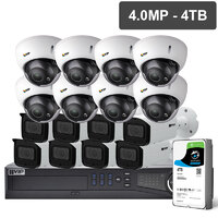 VIP Vision Pro Series 16 Camera 4.0MP IP Surveillance Kit Motorised, 4TB