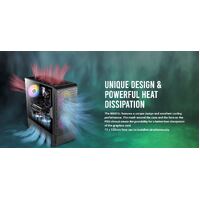 Antec NX416 Mesh ATX. USB-C x1, USB 3.0 x. 2x ARGB 160mm + 1x ARGB 120mm Fans. LED & PWM Controller. SSD Storage, Cable Routing, Black Gaming Case