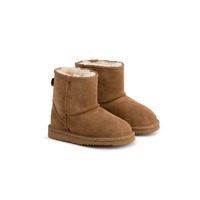 Outback Ugg Boots Kids Classic - Premium Double Face Sheepskin (Chestnut, Size US 6-7 / EU 24)