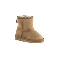 Outback Ugg Boots Kids Classic - Premium Double Face Sheepskin (Chestnut, Size US 3-4 / EU 34)