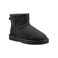 UGG Outback Premium Australian Sheepskin Mini Classic Boot (Black, Size 10M/11W US)