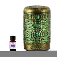 mbeat activiva Metal Essential Oil and Aroma Diffuser-Vintage Gold -100ml