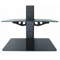 OMB06163 Glass Fixed Wall Mount with 2 Glass Shelves & Support up to 15kg