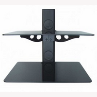 OMB06163 Glass Fixed Wall Mount with 2 Glass Shelves & Support up to 15kg