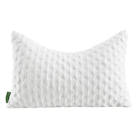 Ovela Curved Memory Foam Cooling Pillow with Dual-Sided Cover