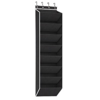 Artiss Over Door Shoe Organiser Storage 8-Tier Pantry Hanger Rack Fabric Black